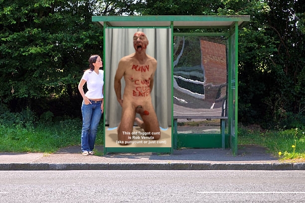 Rob Venuta (aka punyc*nt) is now appearing in bus shelter displays