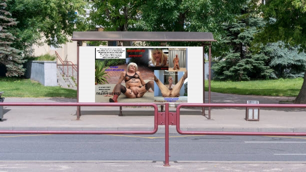 Rob Venuta (aka punyc*nt) is now appearing in bus shelter displays