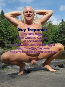 No Delete! Tiny Dick f*ggot Guy Trepanier exposed for as long as you want
