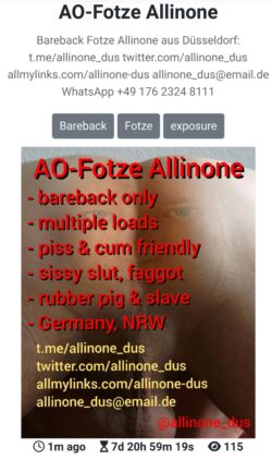 Submissive f*g Allinone to be used