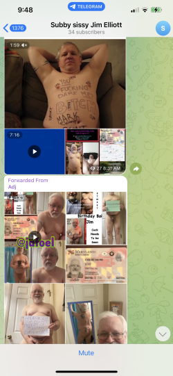 Sunny Sissy Jim Elliott exposed on Telegram