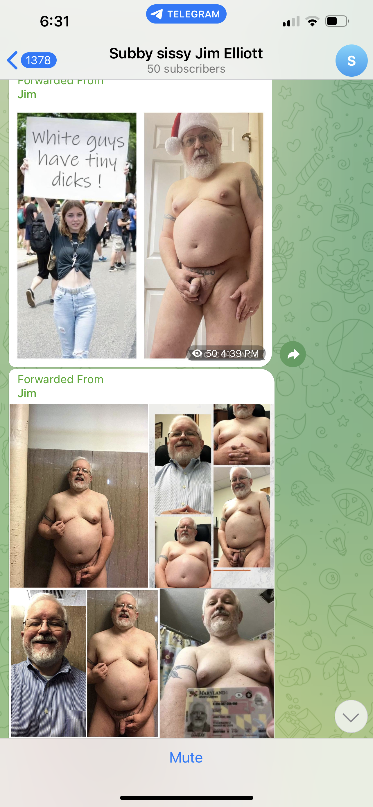 Tiny dick Maryland cuckold cumpig Jim Elliott exposed on Telegram