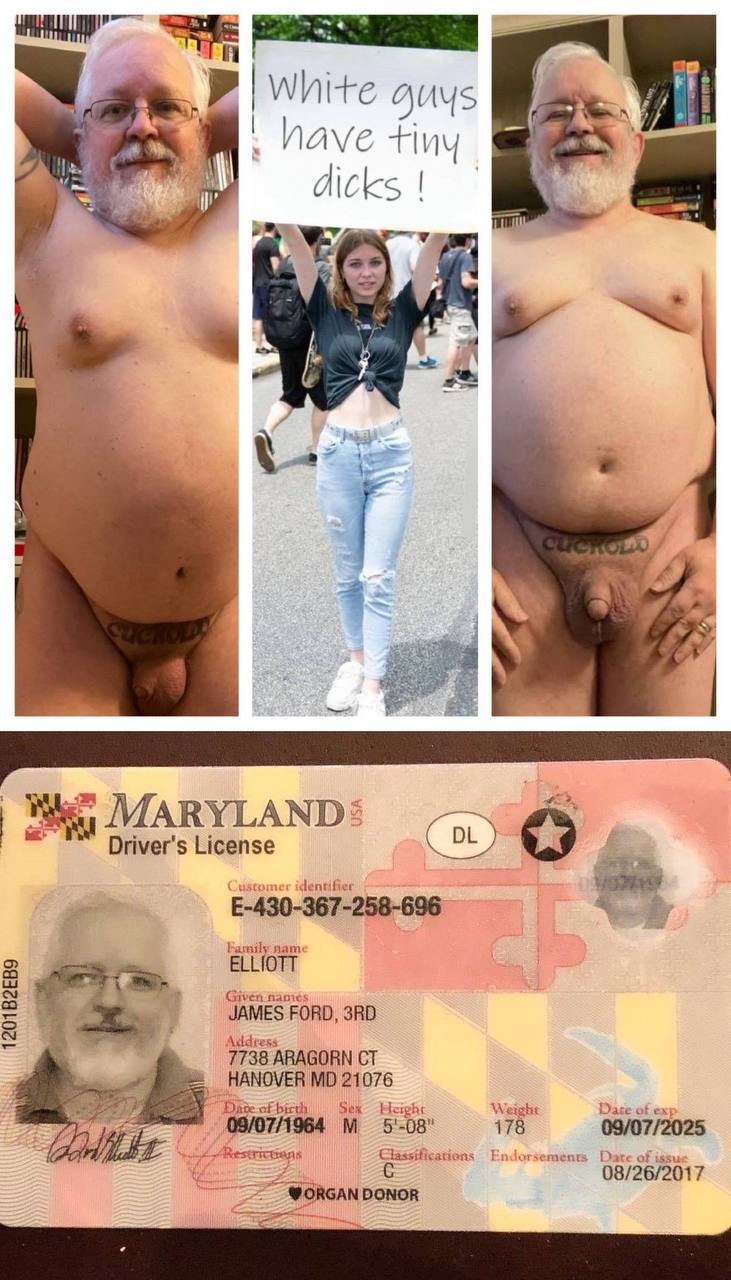 Exposed CFNM  cuckold cumpig husband Jim Elliott from Maryland