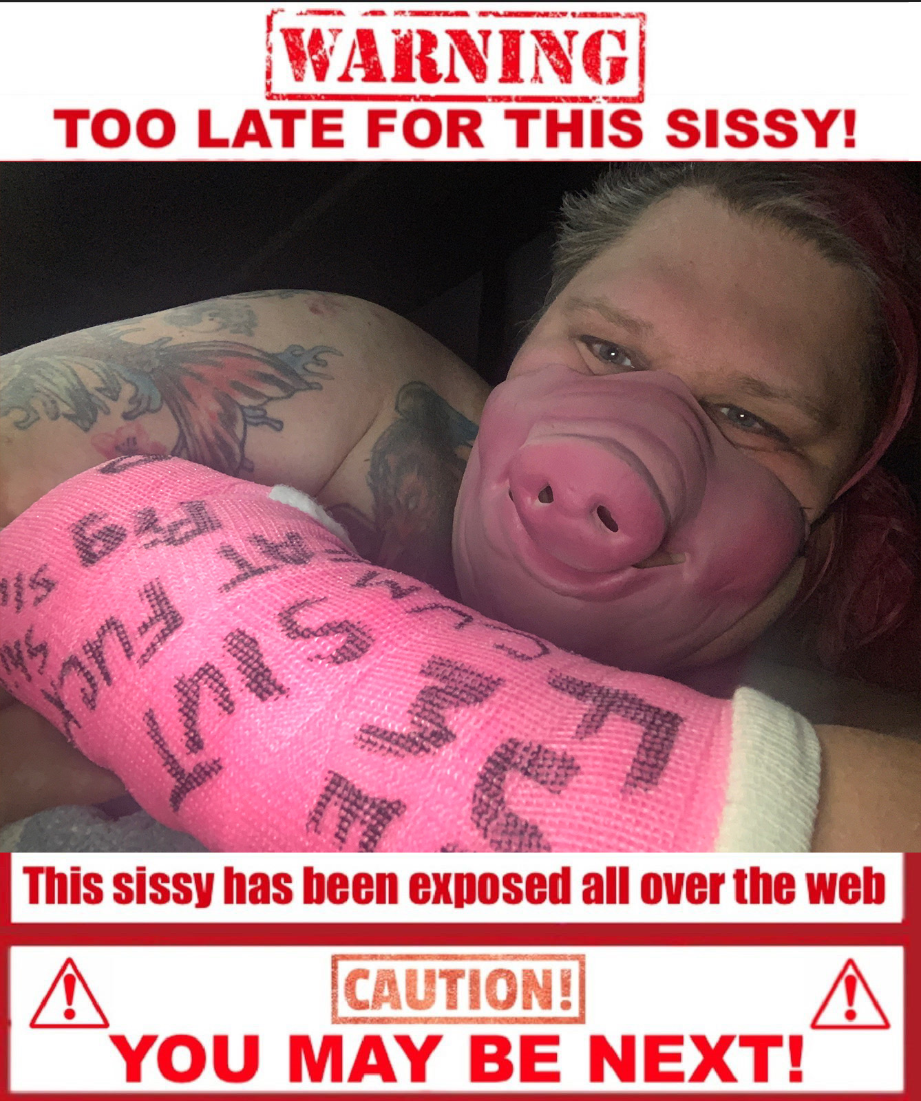 Bimbo pig sissy slut