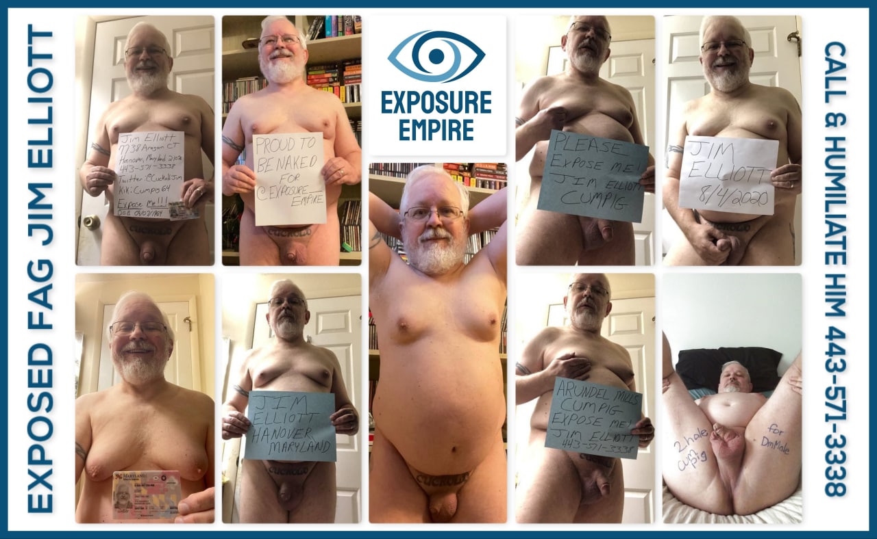 Jim Elliott from Hanover, Maryland naked and exposed