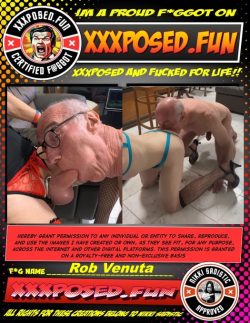 Rob Venuta is so pleased to be publicly exposed on xxxposed.fun for life