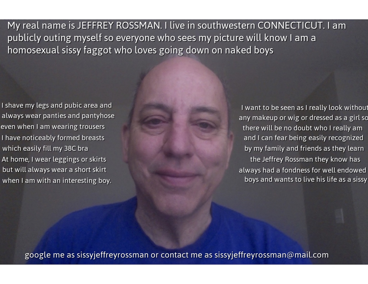 Jeffrey Rossman comes out to admit he enjoys sucking boys penises