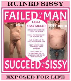 Donna failed as a man but will succeed as a sissy