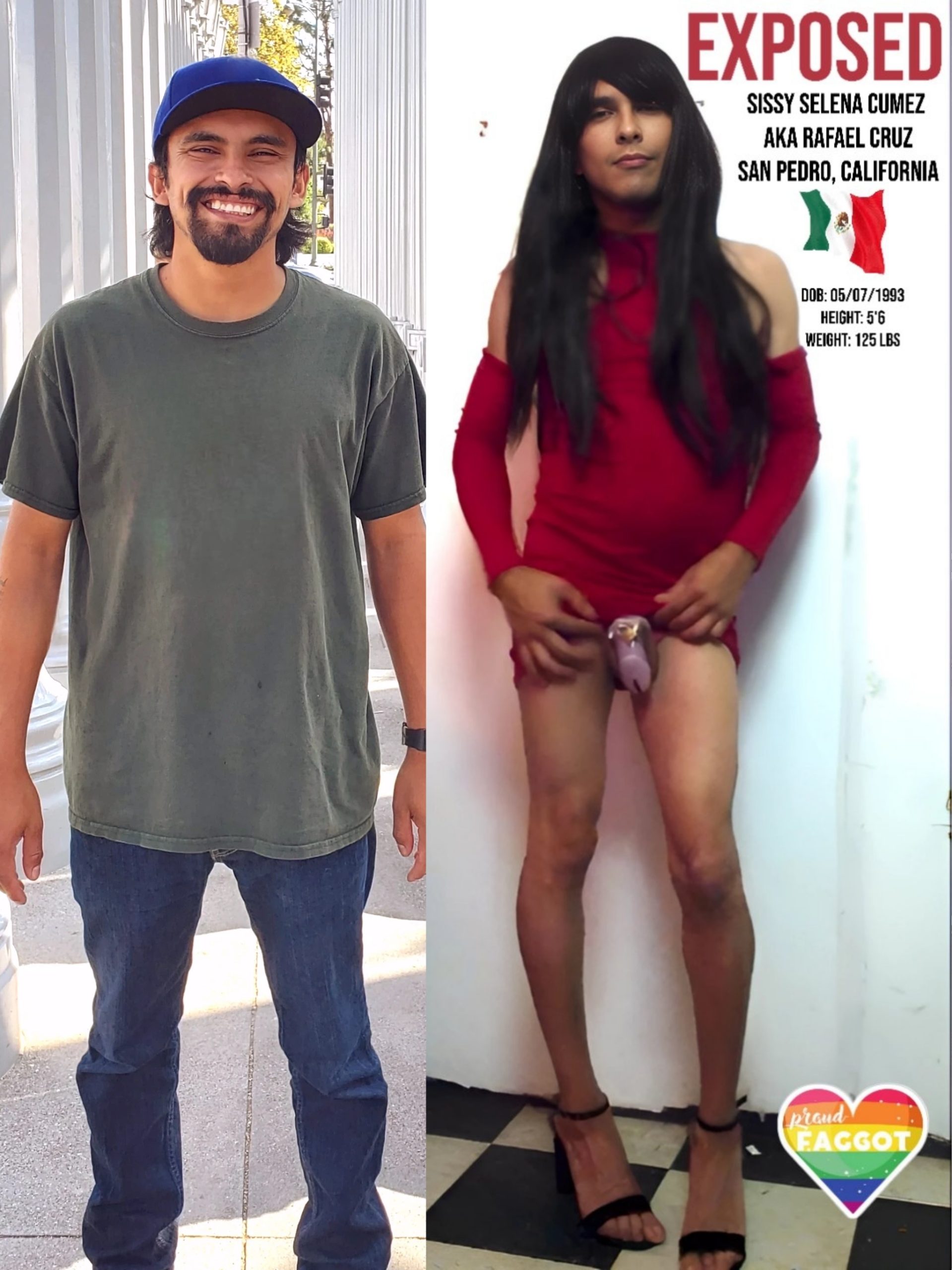 Mexican Sissy Bitch Selena Cumez AKA Rafael Cruz Exposed