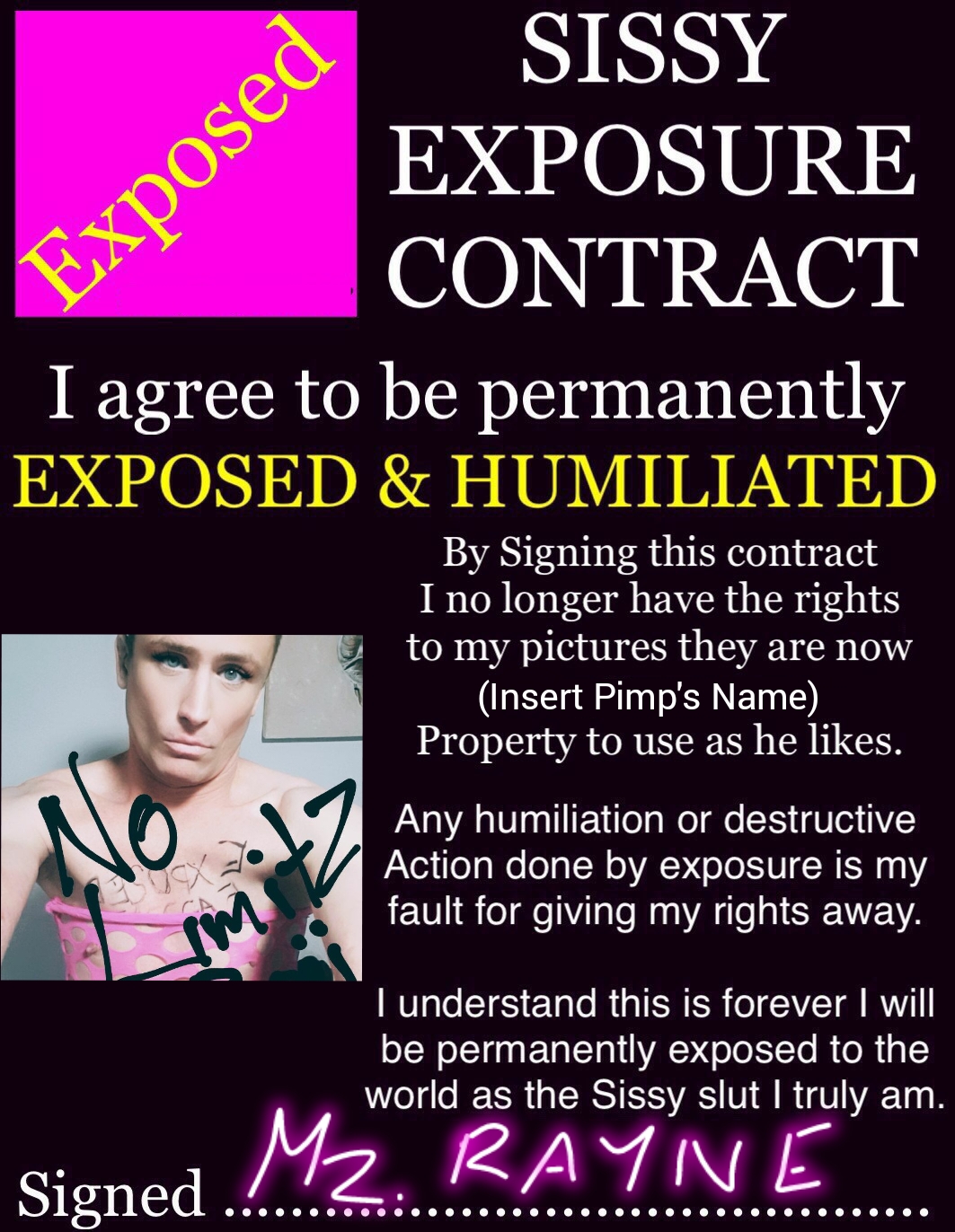 Mz.Rayne Contracts No Going Back!