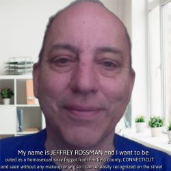 Jeffrey Rossman comes out to tell everone he is really a boy loving sissy