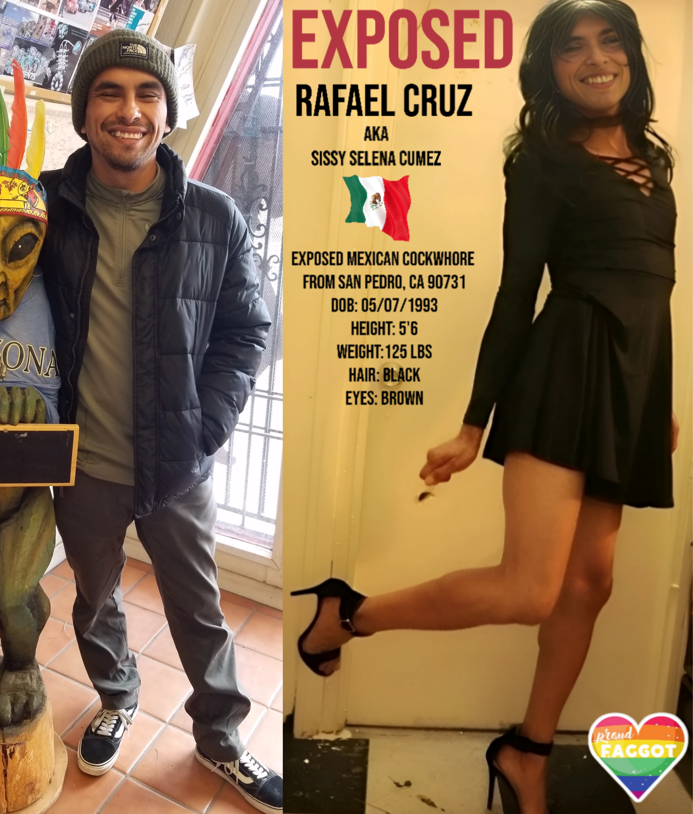 Pathetic f*g Rafael Cruz/Sissy Selena Cumez Exposed