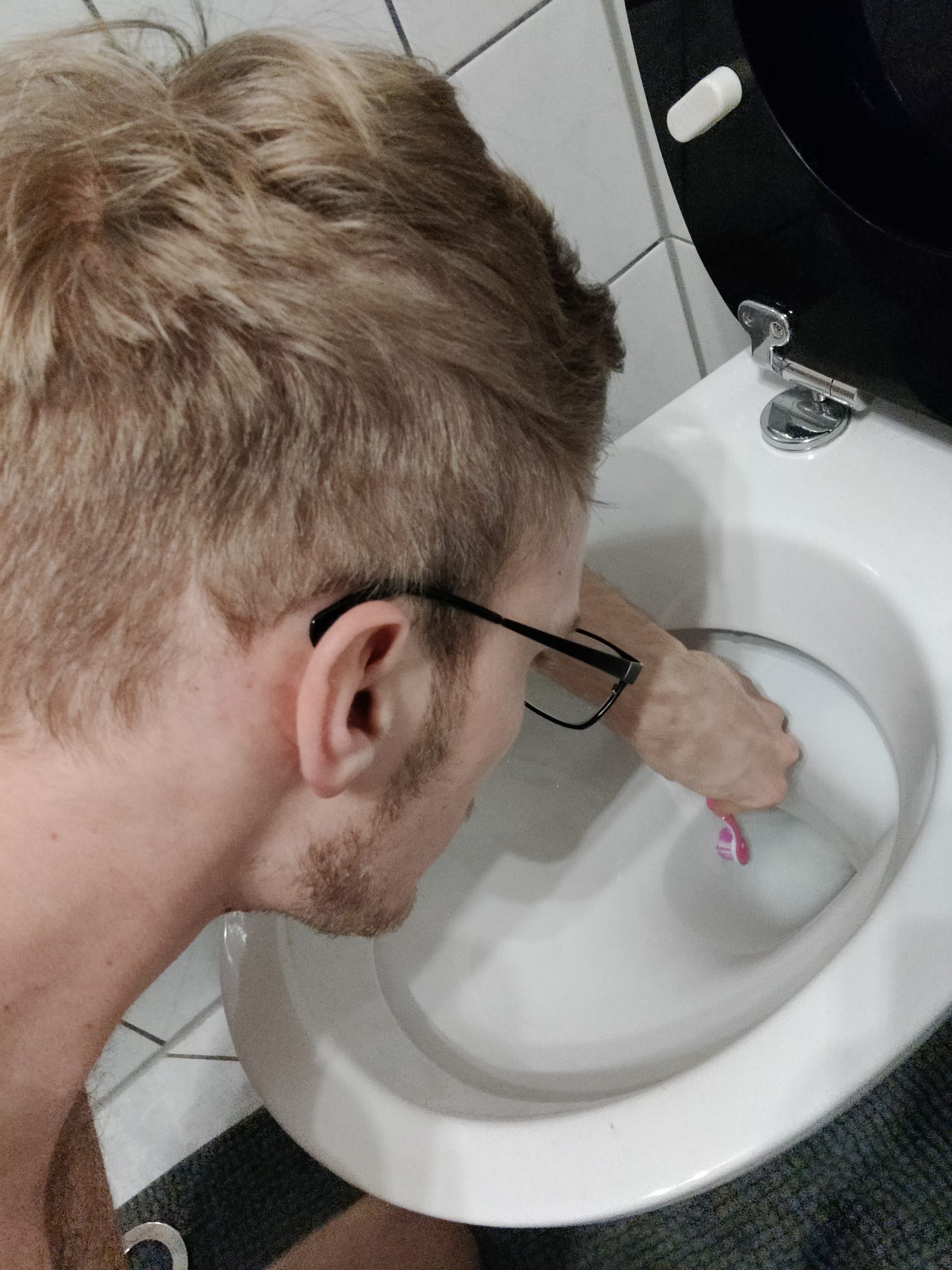 Mouthful of dirty toilet