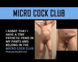 Do I belong in the micro cock club?  Mistresses definitely think so!