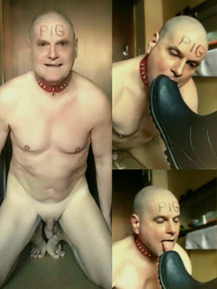 hard fuck, cock sucking, boot licking, naked and shaved