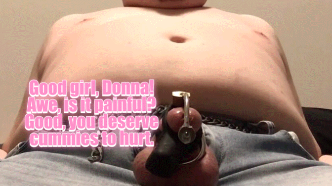 Sissy Donna locked, punished and emasculated ~