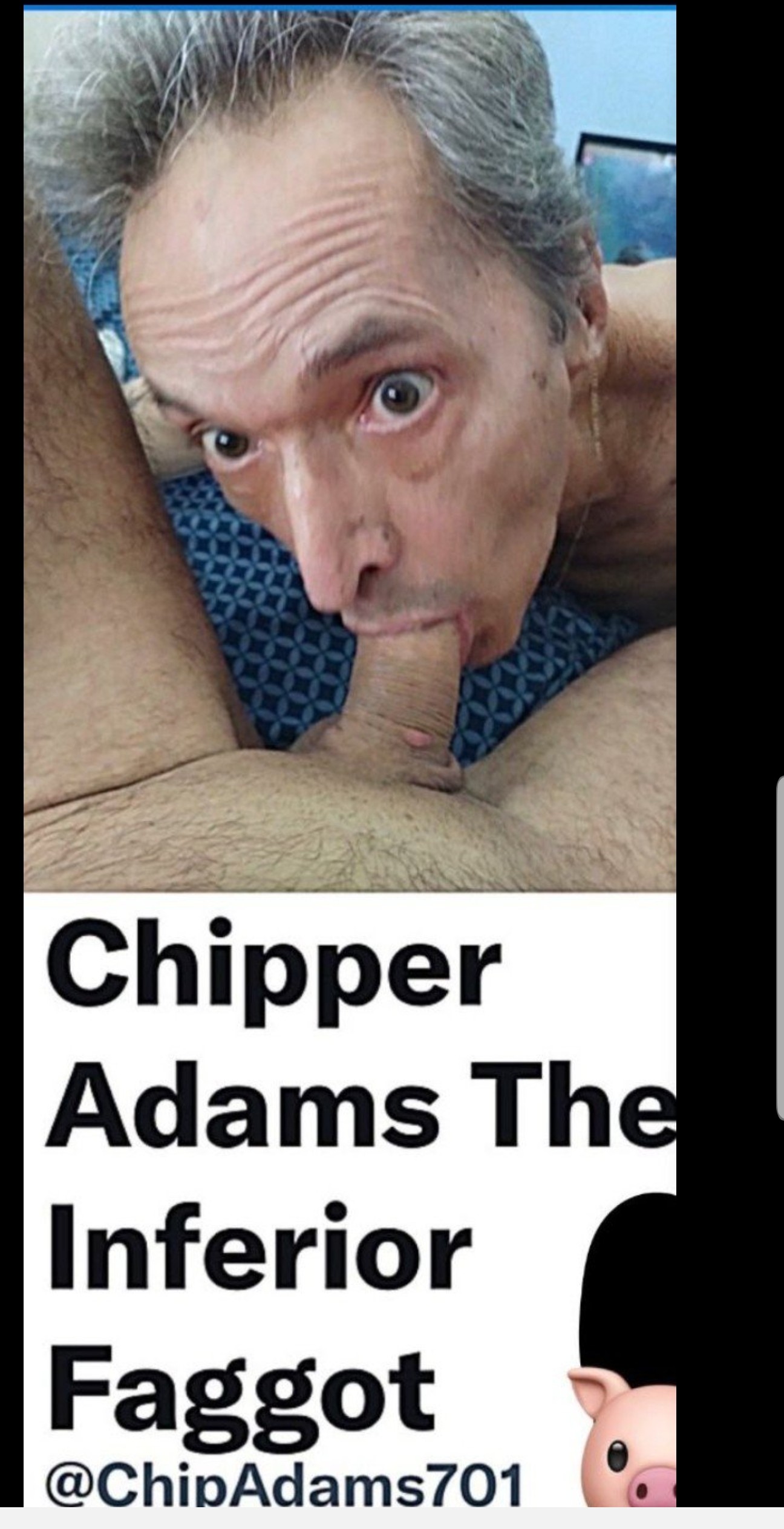 Chipper Adams loves cock