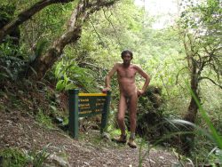 Steve walking public track