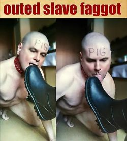 24/7 slave pig naked and completely shaved