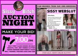 Deal of the day ! Sissy Chloe sl*tty auction sale !