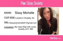 Sissy sl*t Michelle Exposed