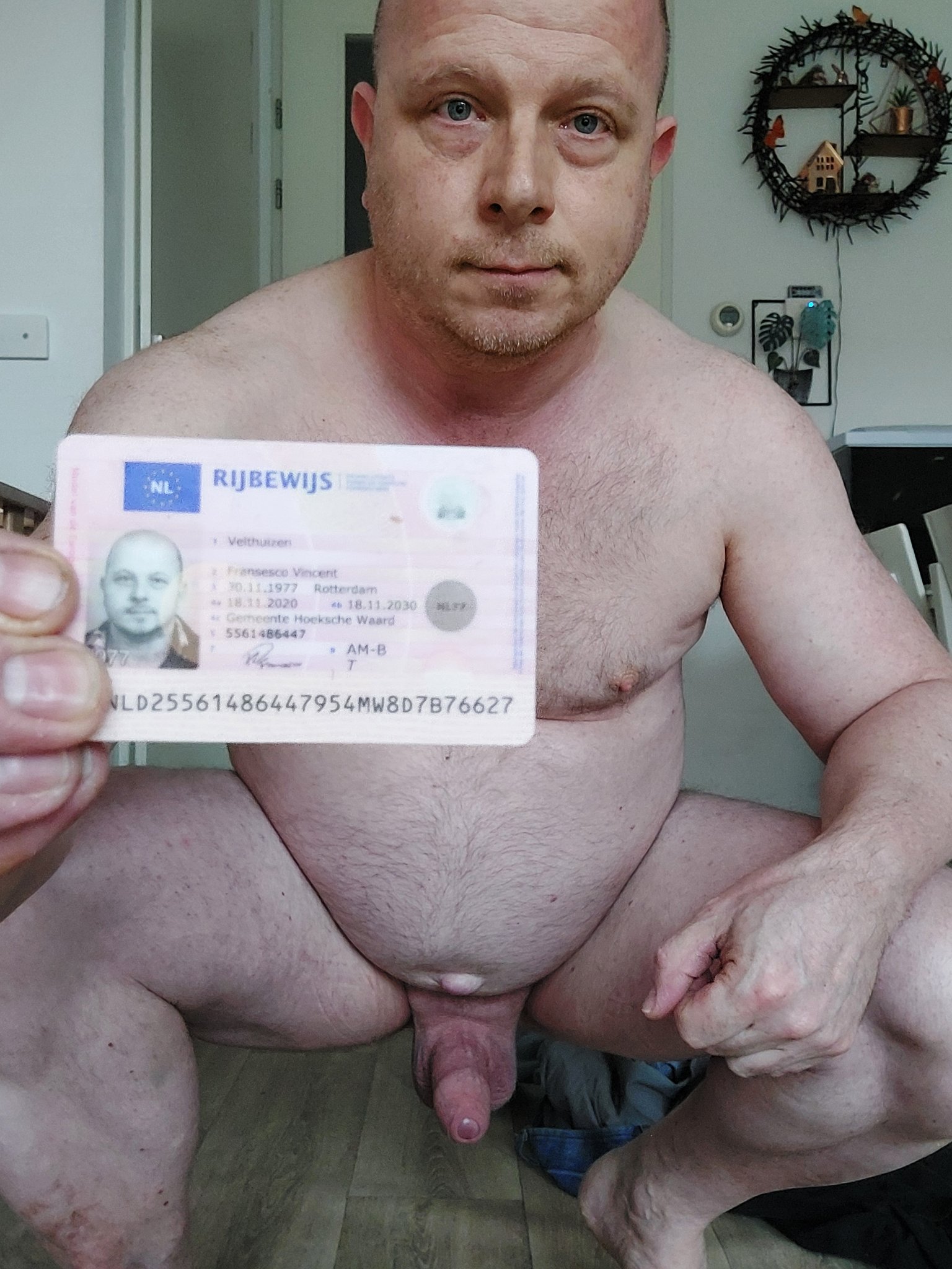 Naked with Driver’s license