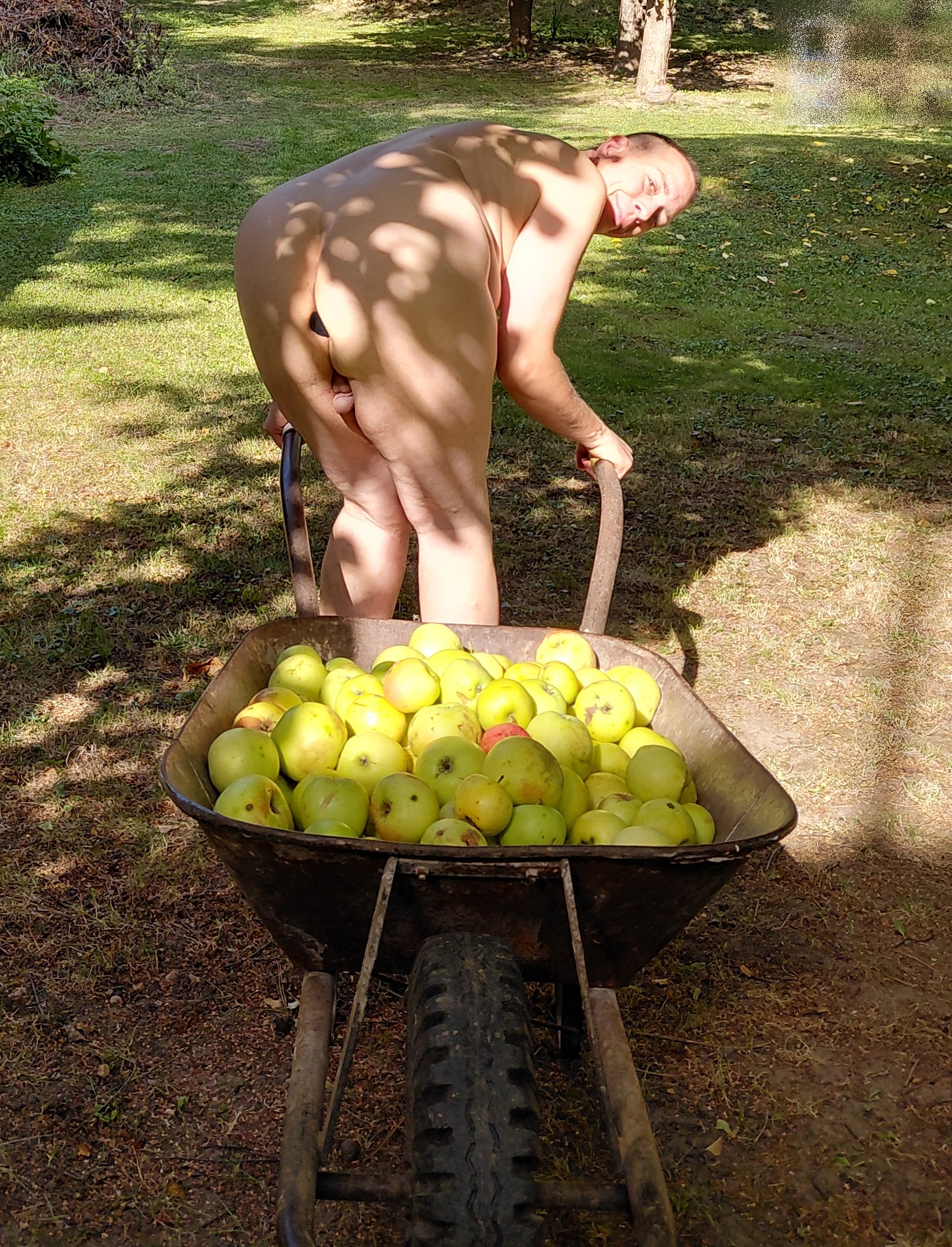 Exhibitionist outdoor nude