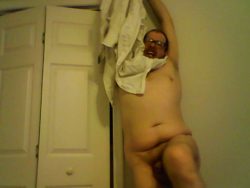 Allen Hughes Johnson pretending to hang myself naked with a flacid penis