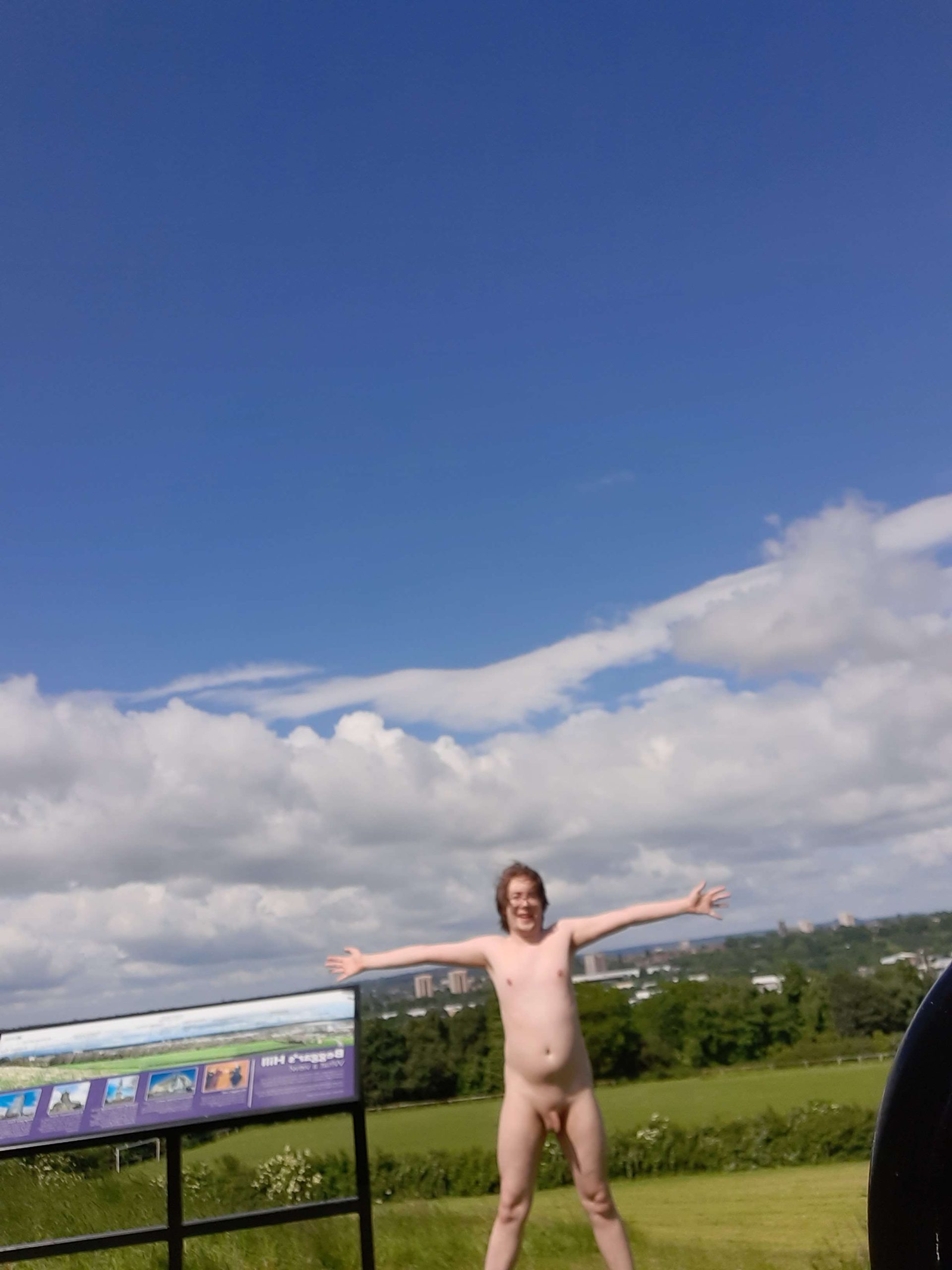 Public nudity addict