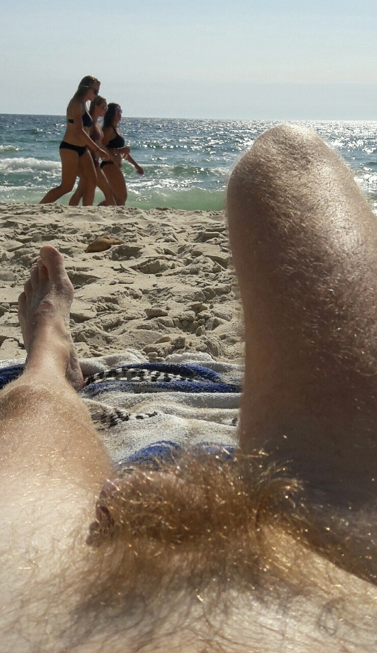 Naked at the beach