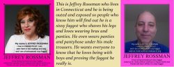 Jeffrey Rossman, a sissy f*ggot queer from Connecticut before and after