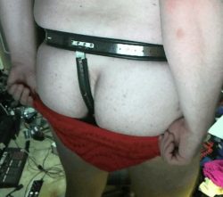 panties over chastity belt