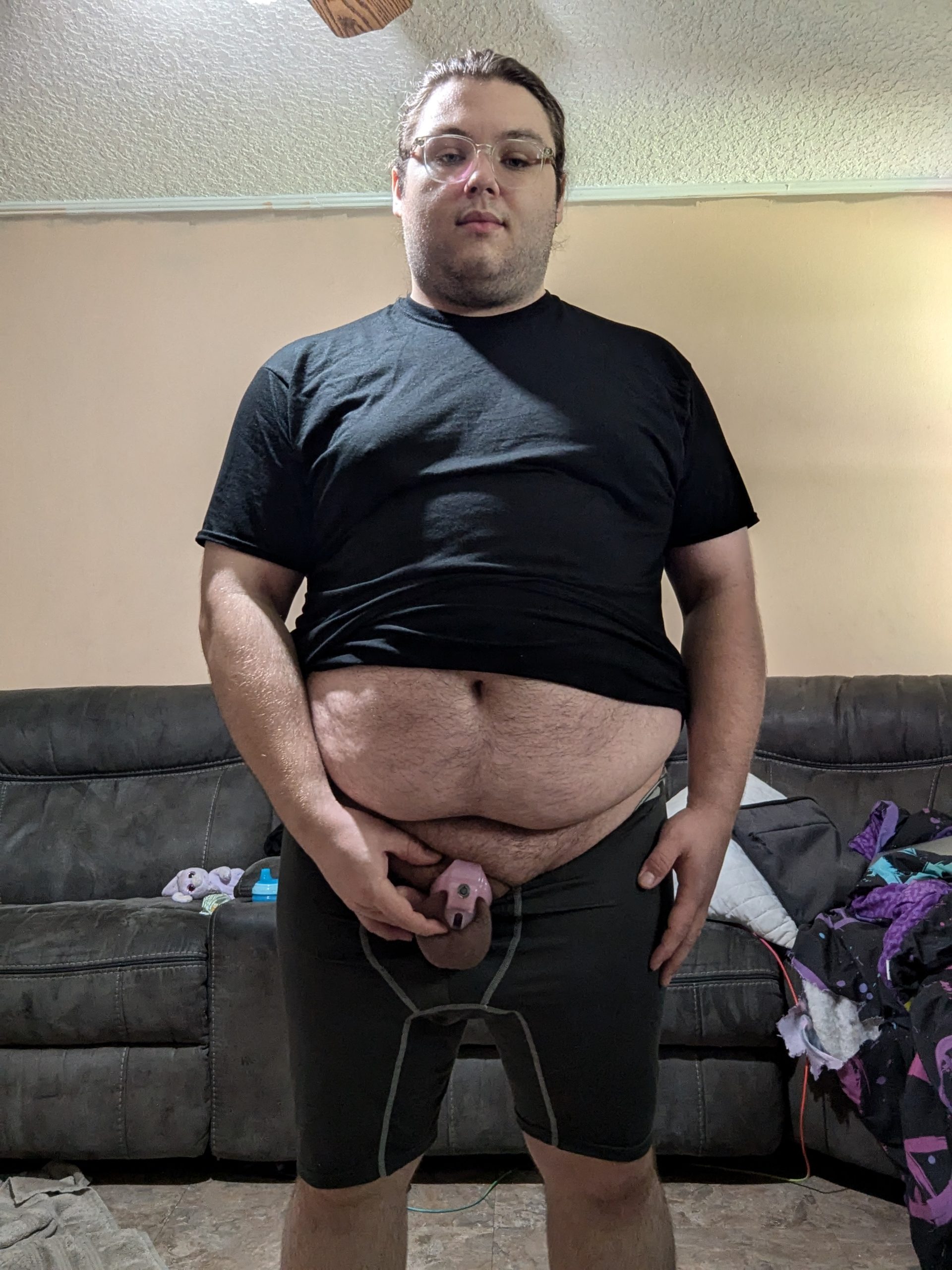 Fat dumb chastity pig loves humiliation