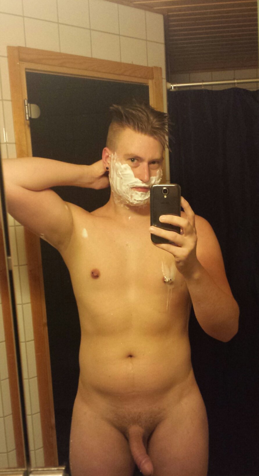 shaving f*g exposed