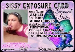 Sissy Blackmail Risk! Info Exposed