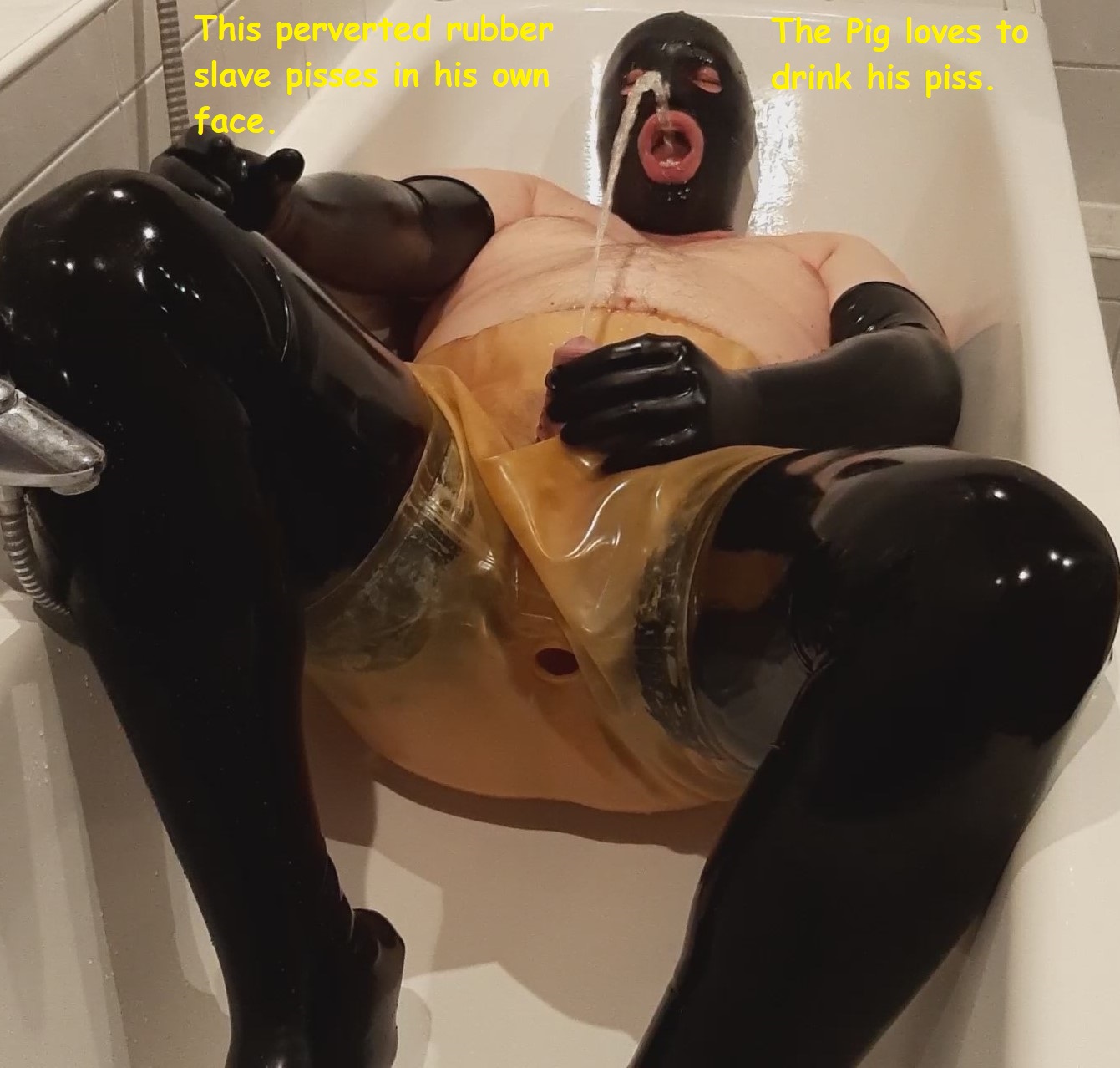 German Piss Slave Exposed!