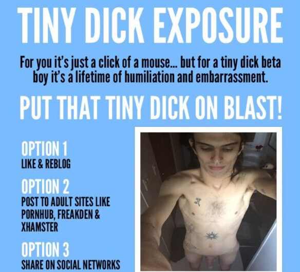 Tinydick f*g exposed