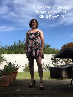 Sissy Bryn in garden