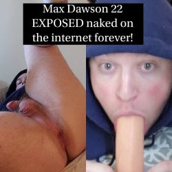 maxithesubbyboi on twitter and discord is a pathetic cock loving f*ggot !!