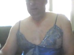 Cindy in blue nightie