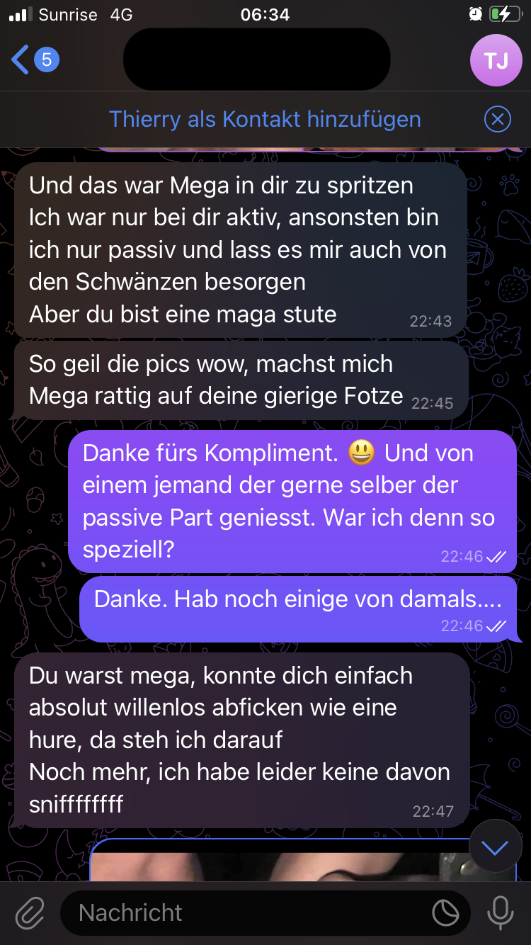 Sexting mit ehemaligen Ficker..