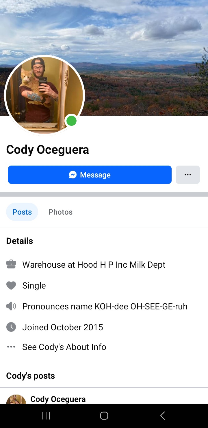 Exposed f*g Cody Oceguera