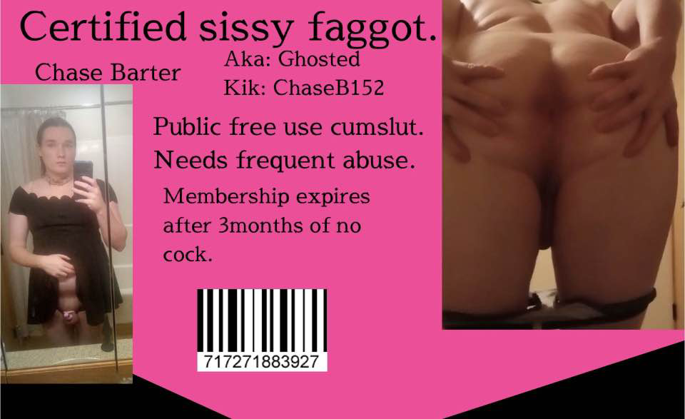 Chase Barter 24 Sissy sl*t washington st.