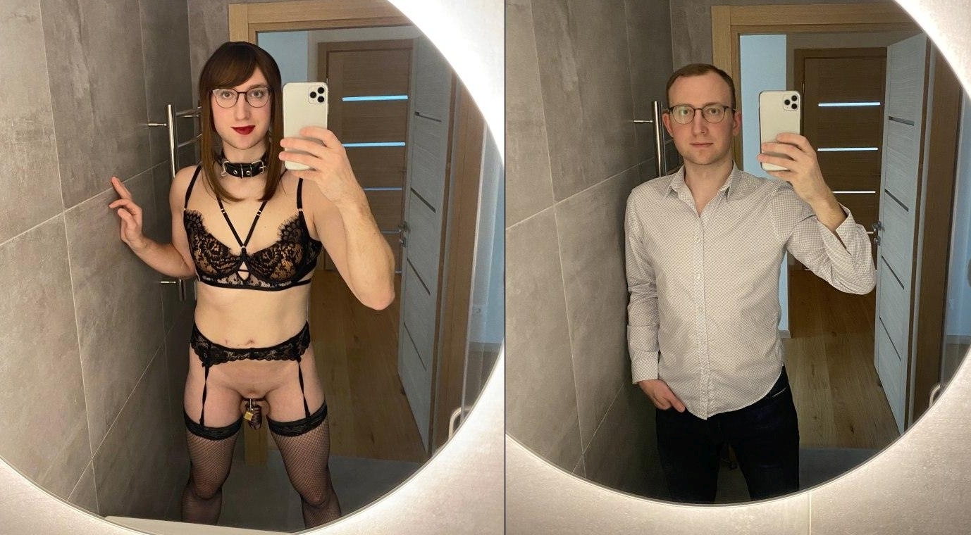 sissy Mindaugas from Lithuania – before and after