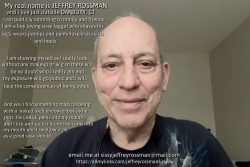 sissyjeffreyrossman – Jeffrey Rossman from CT outed as a sissy f*ggot and seen as he reall ...