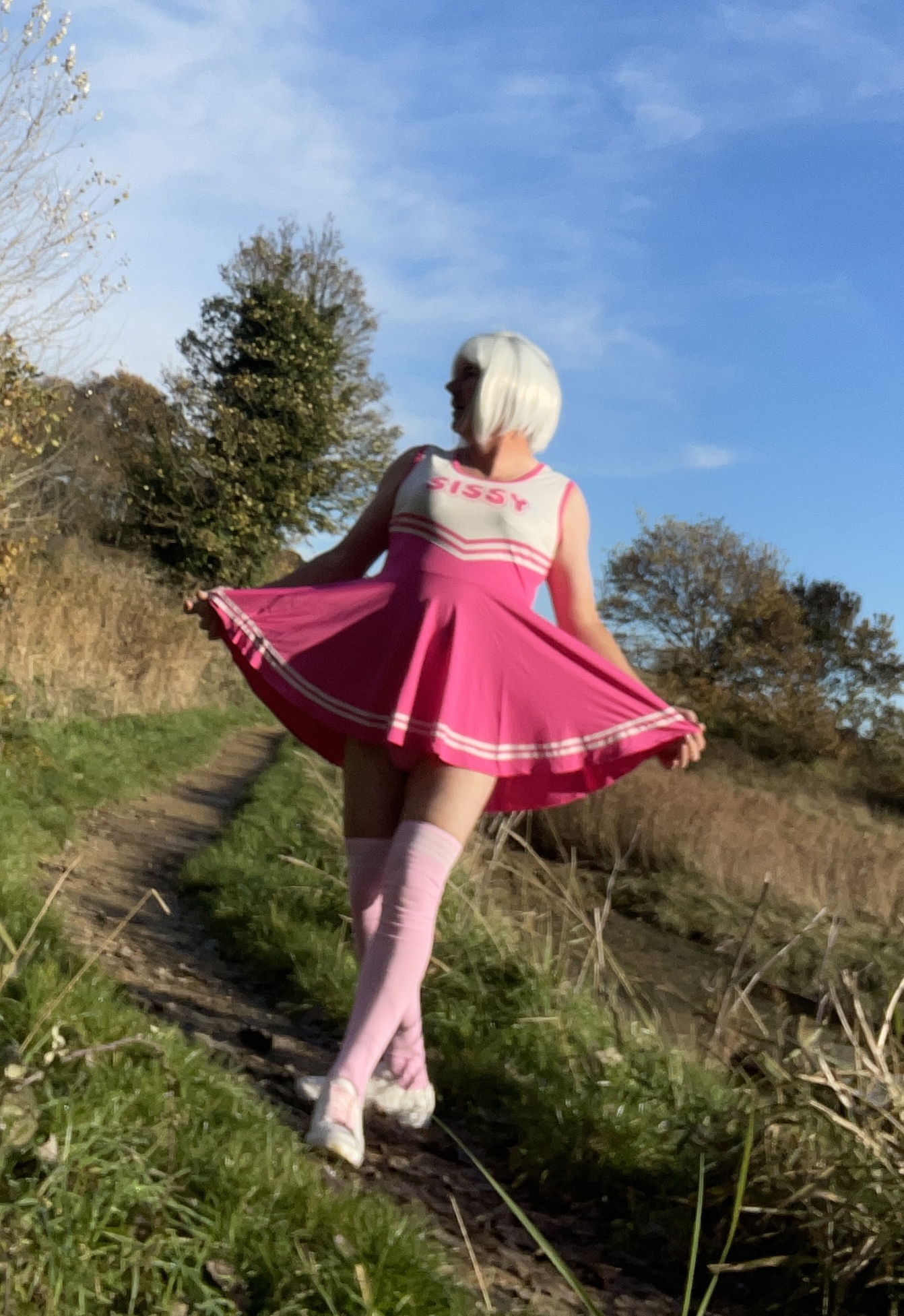 Sissy Annabel outdoor cheerleader request what info to  reveal