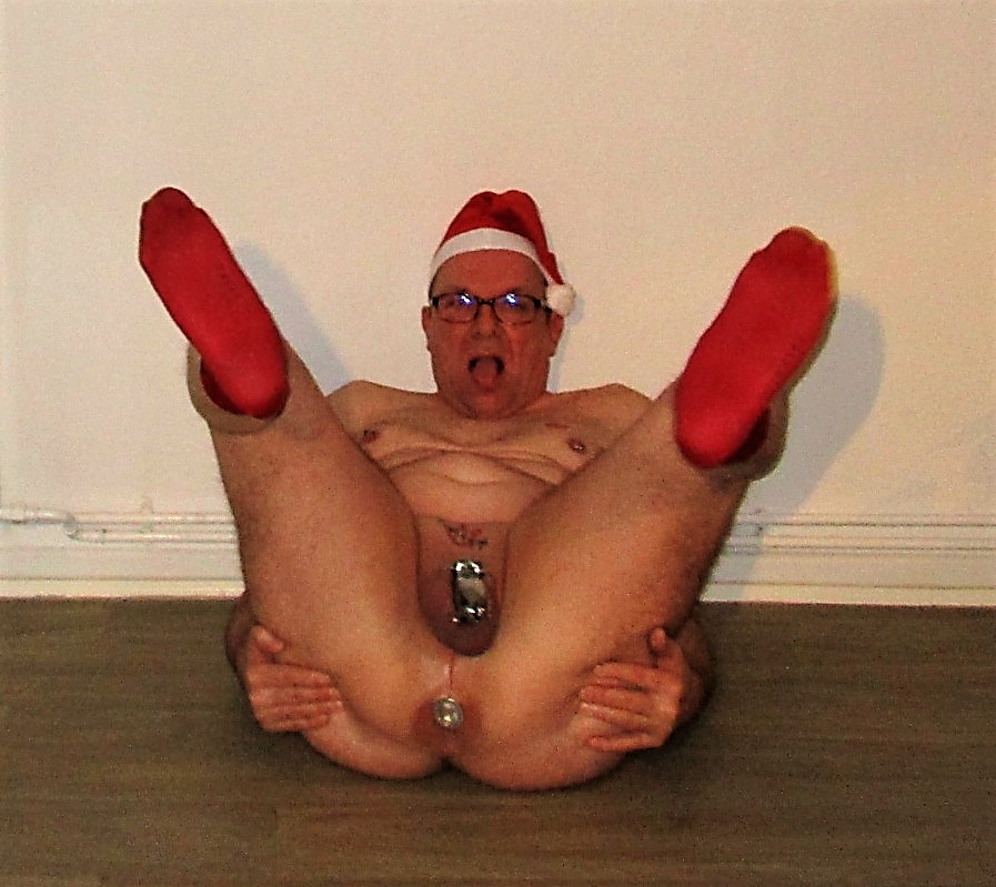 Santa Claus showing off