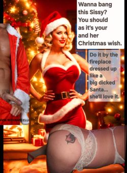 Santa’s sissy an embarrassingly sl*tty holiday card series