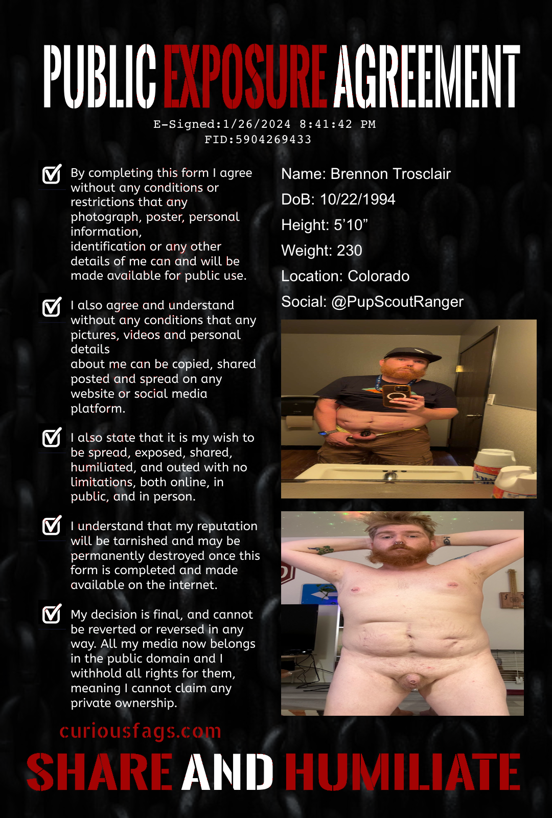 Brennon exposed – Diaper f*g Brennon exposed