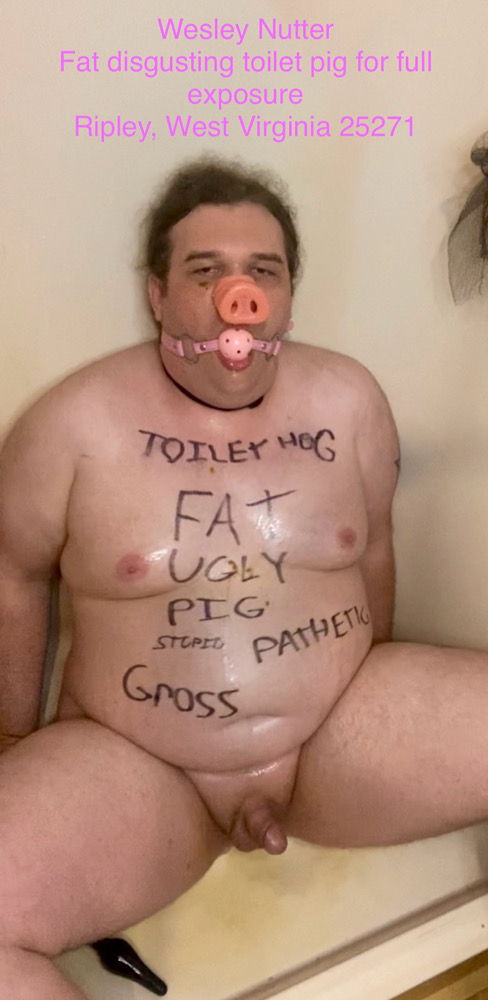 Wesley Nutter – stupid fat West Virginia pig exposed